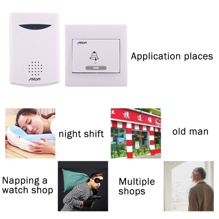 Aiton V006C Wireless Digital Music Doorbell, Receiver Distance: 150m, V006C Aiton V006C Wireless Digital Music Doorbell, Receiver Distance: 150m, V006C